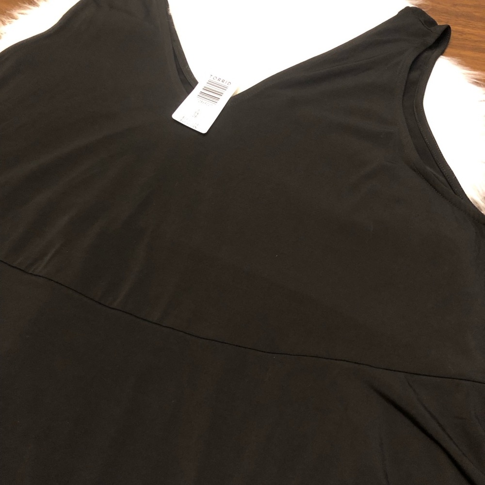 Nwt Torrid Studio Knit Double Layer Babydoll Tank - image 8